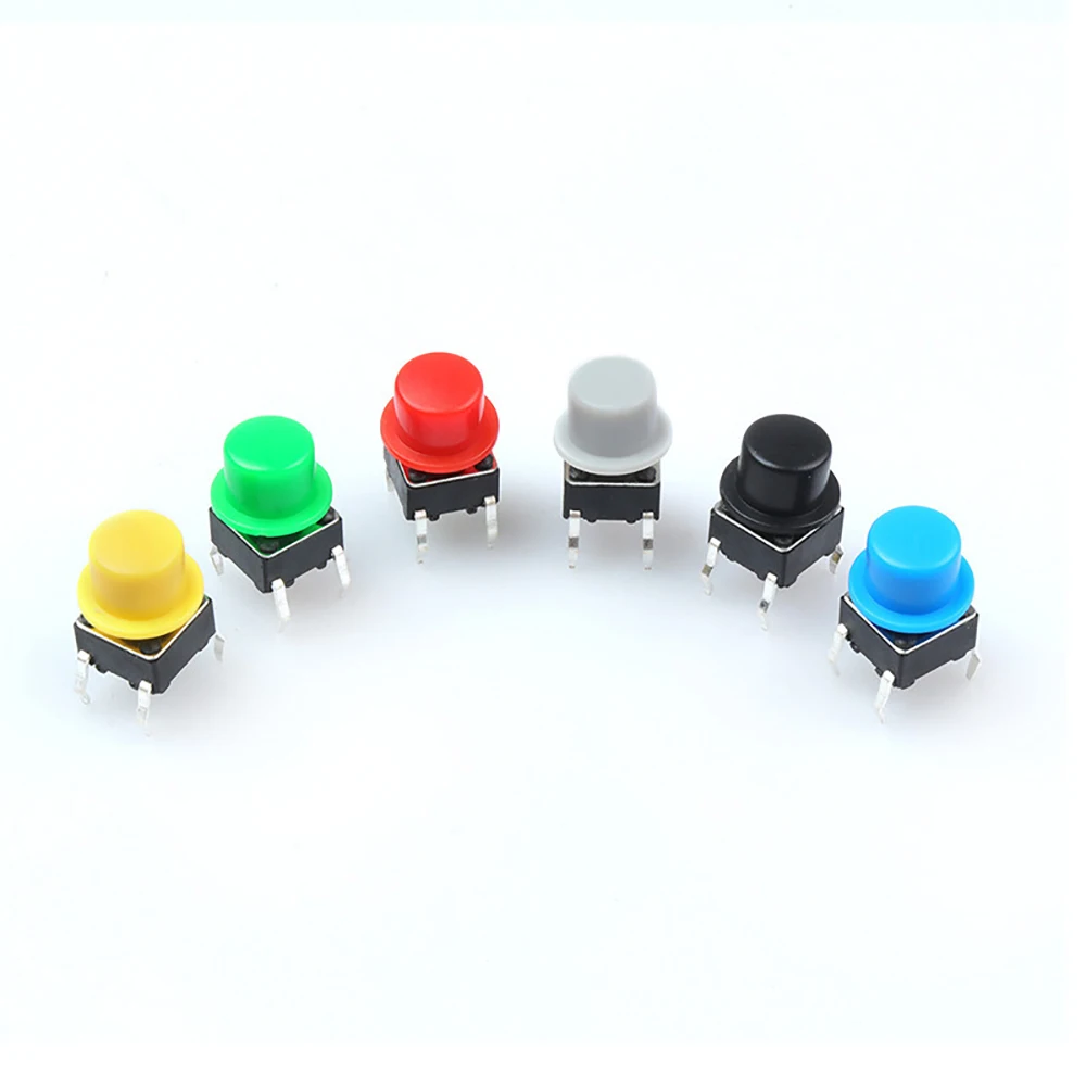 50PCS A101 Button Cap Inner Diameter 3.1mm Plastic Button Cap Suitable For 6*6mm Circular Tactile Switch Size 4.5*7.4mm Capshape