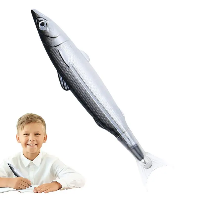 Cute Ink Pens Cute Creative Fish Shaped Novelty Pens Sea Animal Ballpoint Pens Realistic Fish Decoration Fishing Party Favors