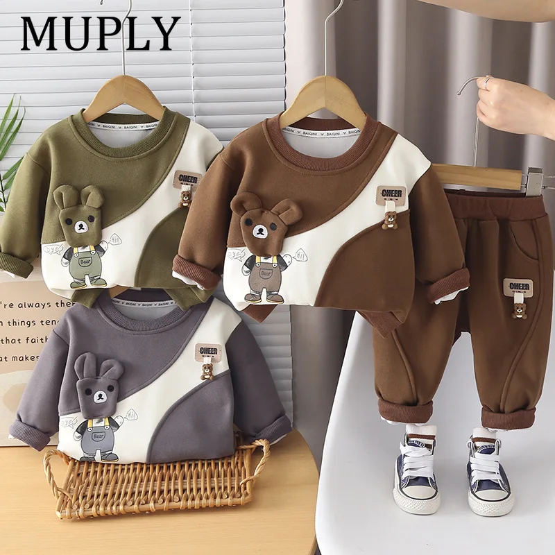 New Spring Autumn Baby Girl Clothes Children Boys T-Shirt Pants 2Pcs/Sets Toddler Casual Costume Infant Outfits Kids Tracksuits