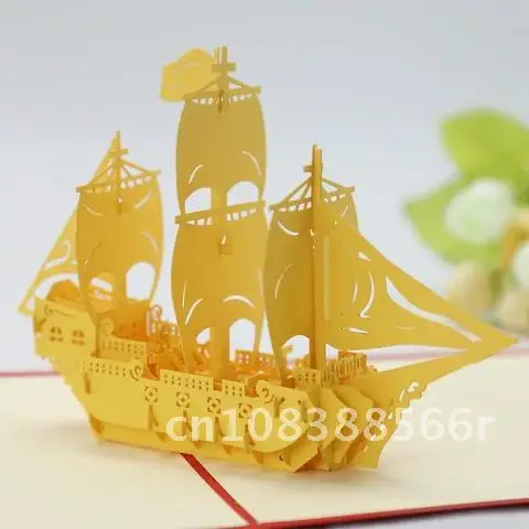 

Pop UP 3D Birthday Cards World Attractions Card Business Invitation Boy Gift Greeting Tourist Postcard for Boyfriend Dad Present