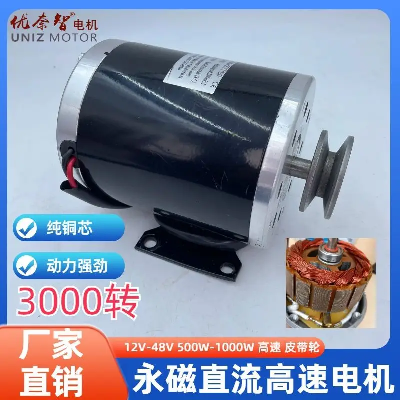 

High Power Go-Kart Beach Car High-Speed Motor24V36V48V500W1000WPulley Gear Modification