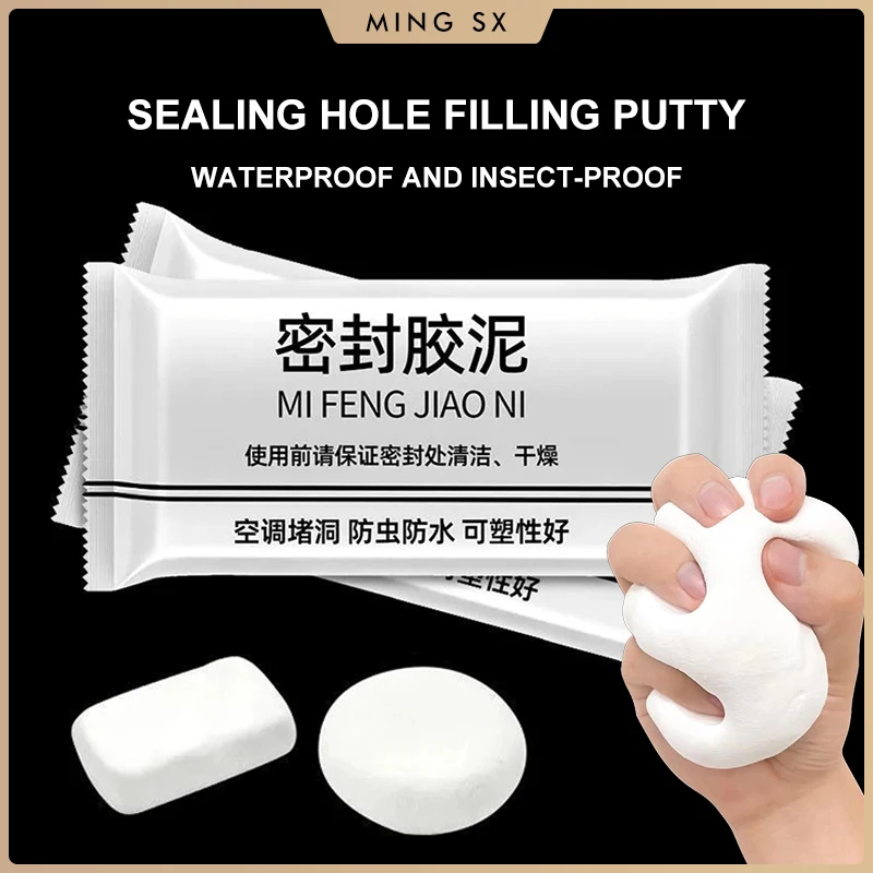 

1/5/10/30PCS Bathroom Solid Glue Waterproof Sealant Wall Hole Sealant Seal Sealing Paste Sewer Pipe Caulking Agent Super Sealers
