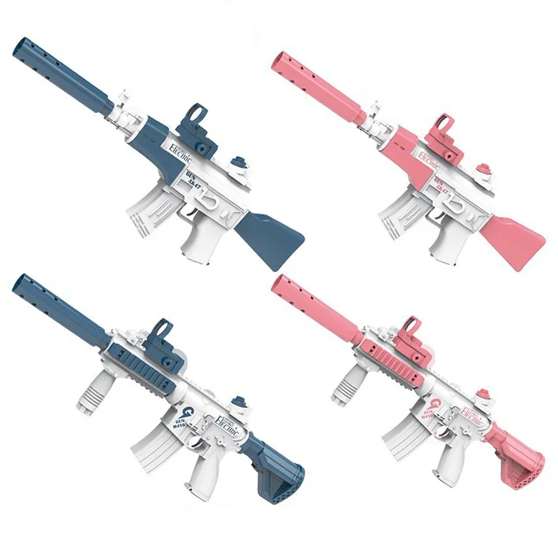 Fun Water Gun Electric LED Spurt Fire QBZ95 Pistol Shooting Toy Full Automatic Summer Water Beach Toy For Kids Boys Girls Adults