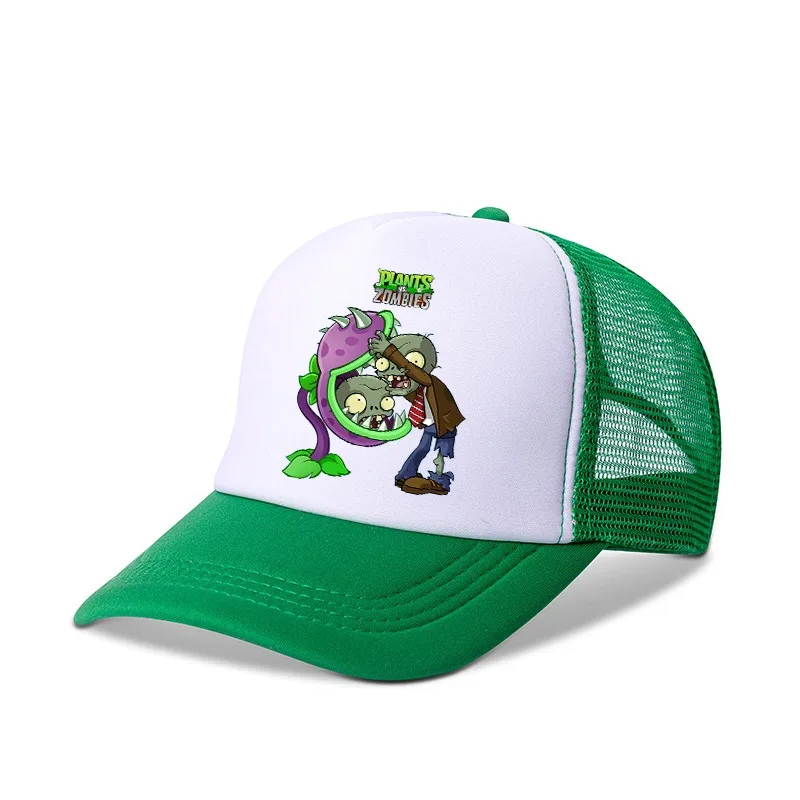 Plants vs. Zombies Children Baseball Cap Hip Hop Dome Summer Hat Cartoon Anime Kids Birthday Cute Gifts Adjustable Breathable