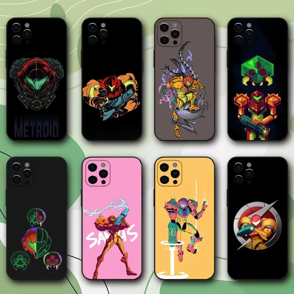 

Game M-Metroid Dread Phone Case For Apple iPhone 15,14,13,12,11,Pro,X,XS,Max,XR,Plus,Mini Soft Black Cover