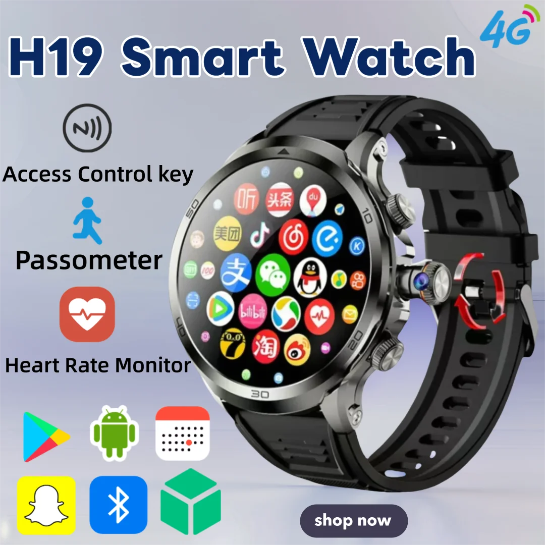 

New 4G/5G H19 256GB Full Network Smart Watch 1.95-inch 720 * 720 widescreen LTE rotating camera SIM card inserted WIFI