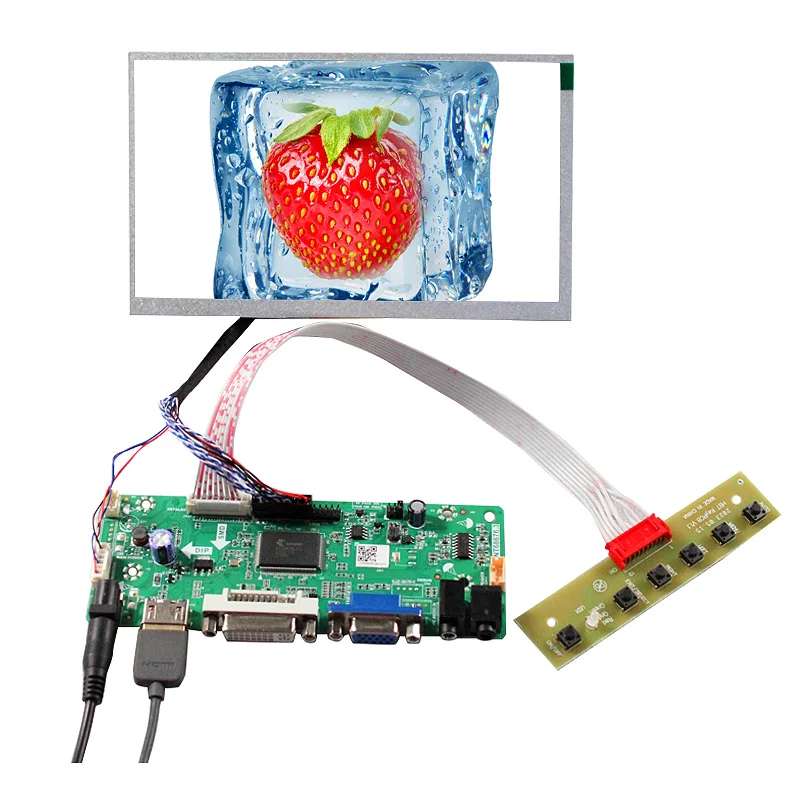 

7 inch 1000nit 1024x600 JH070BO20KG LCD Screen 20Pin HD MI DVI VGA Control Board