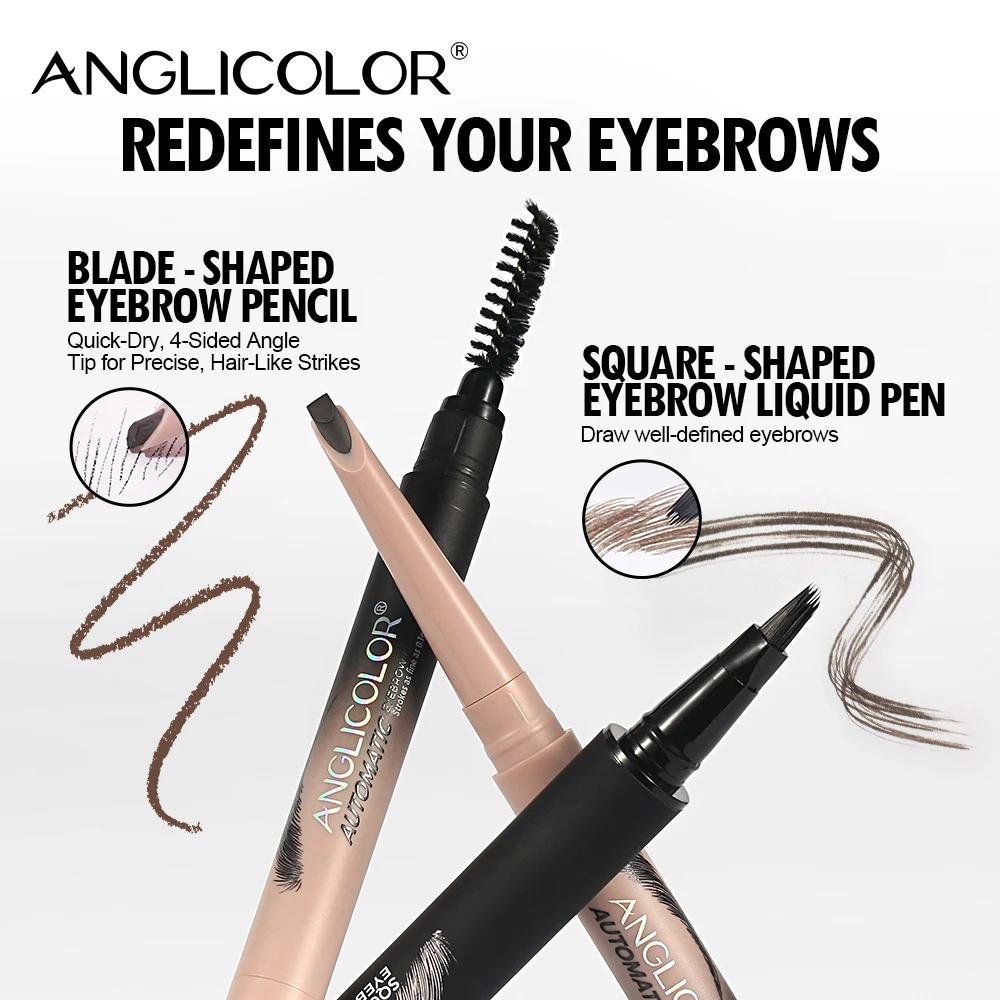 Crayon à sourcils, crayon fendu liquide imperméable sans taches