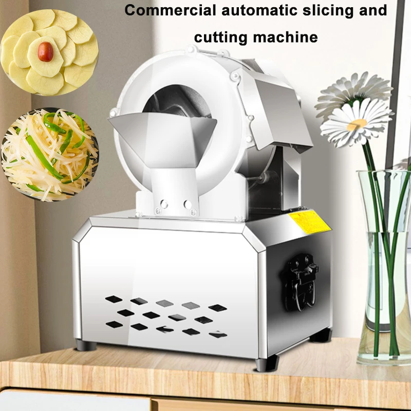 200w Radish Slicer Electric Automatic Potato Slicing Machine Multi-Function And High Efficiency Vegetable Cutter