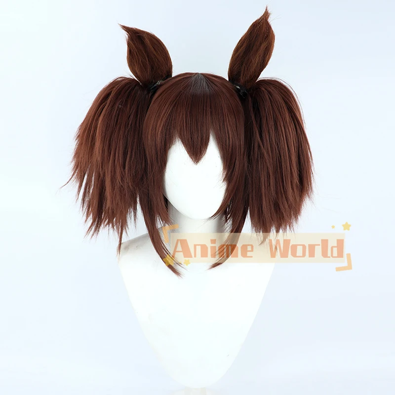 أوما موسومي بريتي ديربي إيناري وان شعر مستعار تأثيري الذيل والأذنين أنيمي لعب الأدوار زي حفلة الدعامة الشعر الاصطناعية الحرارة شعر مستعار للهالوين