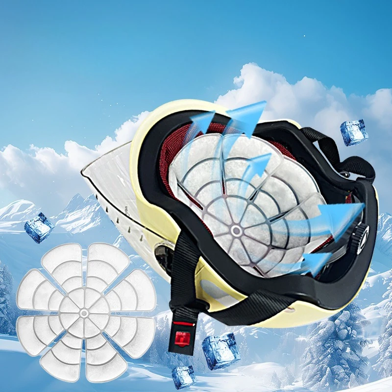 

Головки со льдом, охлаждающая шапка, складной пакет со льдом, холодные пакеты, многофункциональная шапка, охлаждающие ледяные подушечки для рыбалки на открытом воздухе, велосипедные инструменты