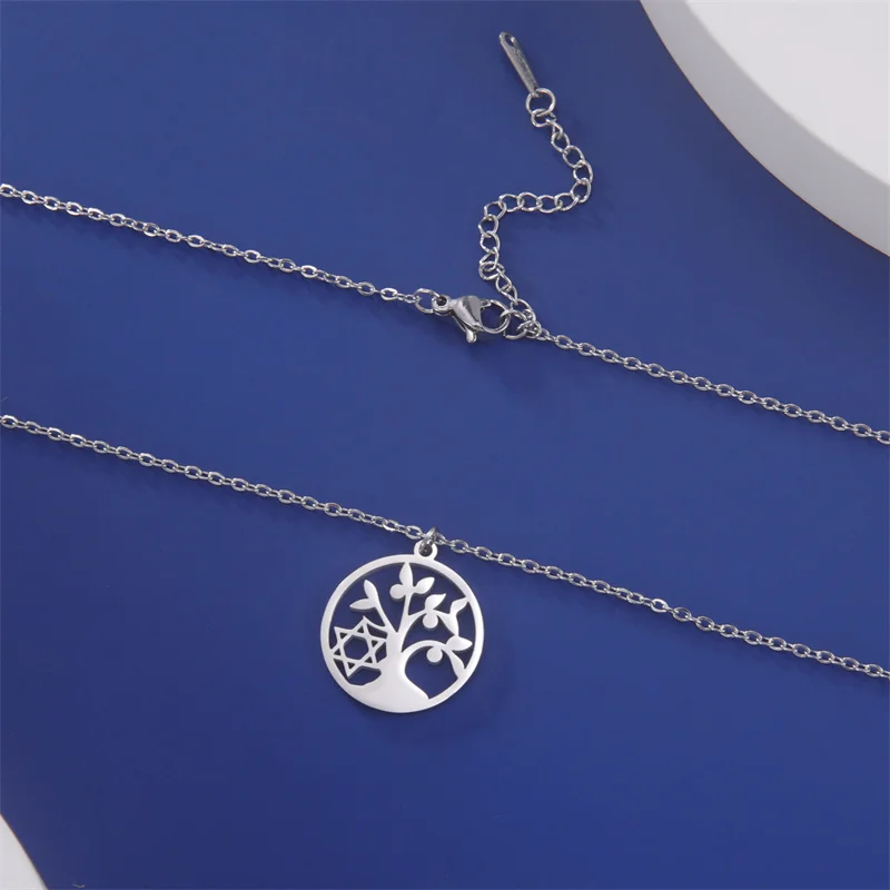 Klassische Goldfarbe Edelstahl Halskette für Frauen Kette Halsreif Mond Kaktus Anhänger Halskette Schmuck Geburtstags geschenk Großhandel – Detail 34
