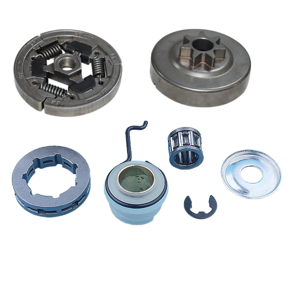 

3/8" Rim Sprocket Clutch Drum Kit For Stihl MS340 MS360 034 036 Chainsaw Worm Gear Washer Needle Bearing Replacement Part