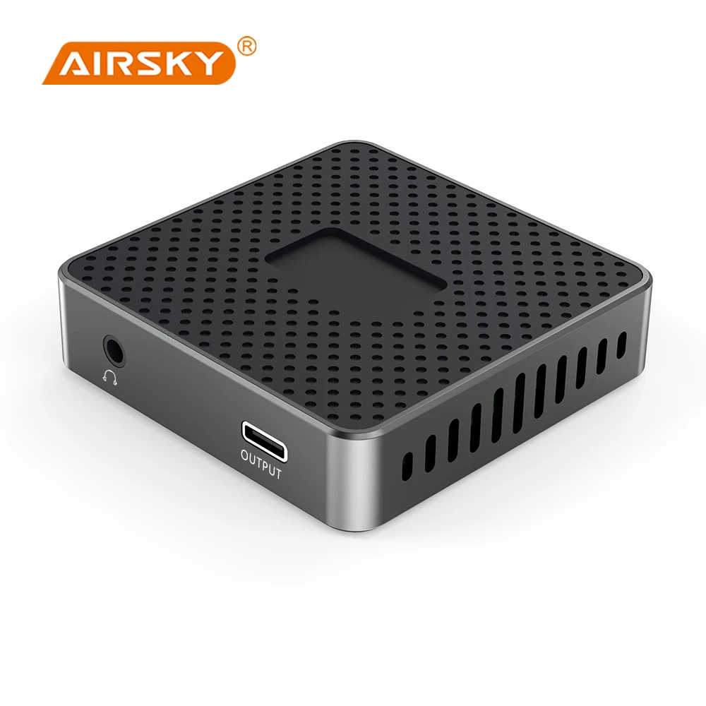 AIRSKY Cartón 4K 60HZ Captura de video para Apple Ipad Iphone Huawei Samsung Laptop Mobile Tablet Windows 7 Arriba MAC book Linux Android OBS Xsplit Potplayer ZOOM XBOX Youtube Face Live Xbox PS4 Switch