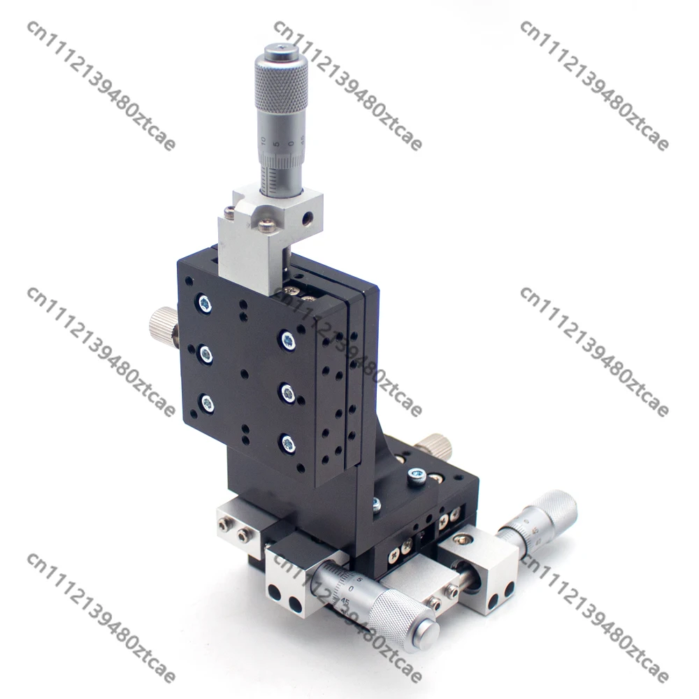 High Precision 3-Axis XYZ Linear Stage Vertical Lifting Platform Manual Micro Positioning Sliding TableExperiment and Processing
