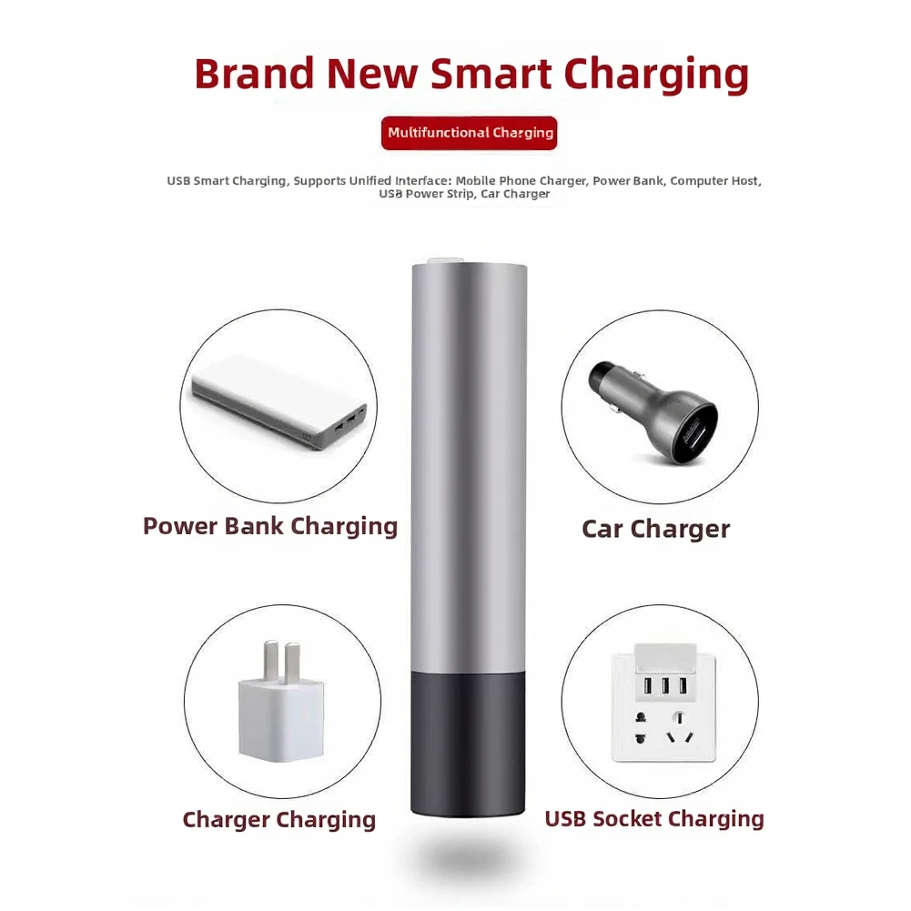Telescopic Portable Flashlight Constructed from Aluminum Alloy with Energy Saving LED and Adjustable Light Modes