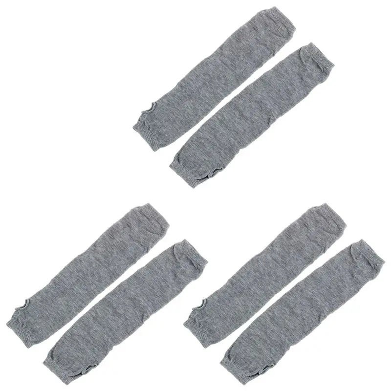 

TEXU 6X Модные женские эластичные мягкие теплые перчатки без пальцев с длинными рукавами - серые