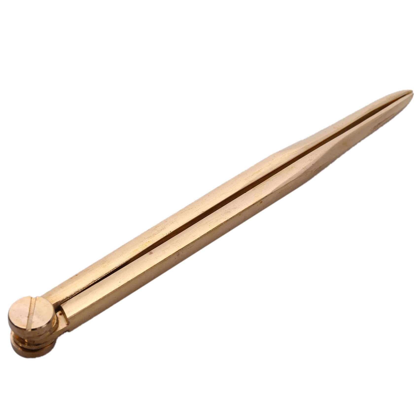 ABCD 10X Nautical Chart Straight Divider Solid Brass Marine Dividing Tool No Rust for Architects Marine Navigation 168mm