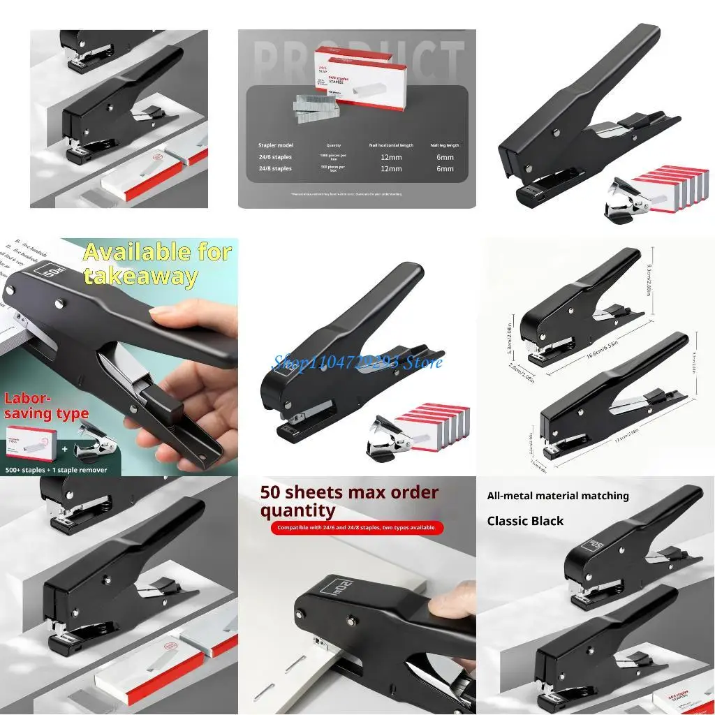 Y2GD Business Stapler Office Stapler Desktop Stapler Paper Binding Machine Large Size