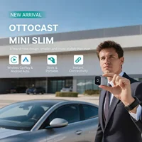 Ottocast Mini Slim Wireless CarPlay Android Auto adaptador USB Dongle Plug Play Bluetooth 5,0 Wifi conexión automática para 98% de coches