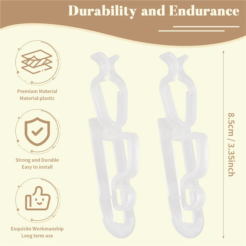LICE-зажимы для рождественских светильников «все в одном» зажимы в упаковке 100 шт., универсальные крючки для желоба и блестящих зажимов для подвешивания C7, C9 и светильников