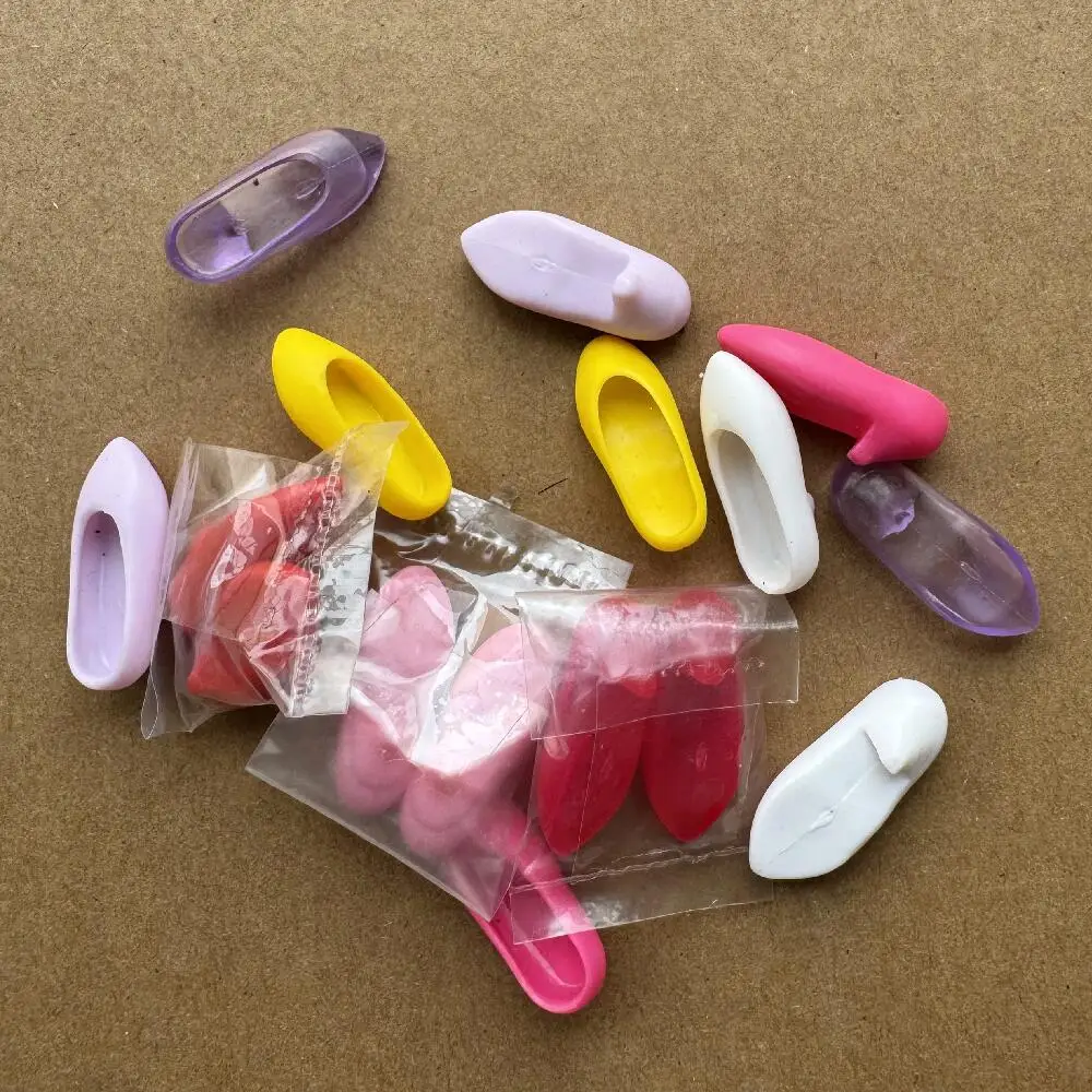1/6 Maßstab DIY Licca Puppenschuhe Japanische Sandalen mit Hohem Absatz & Flachem Absatz Schuhe für Idol-Männerpuppen Mädchenkörper Puppenzubehör – Detail 2