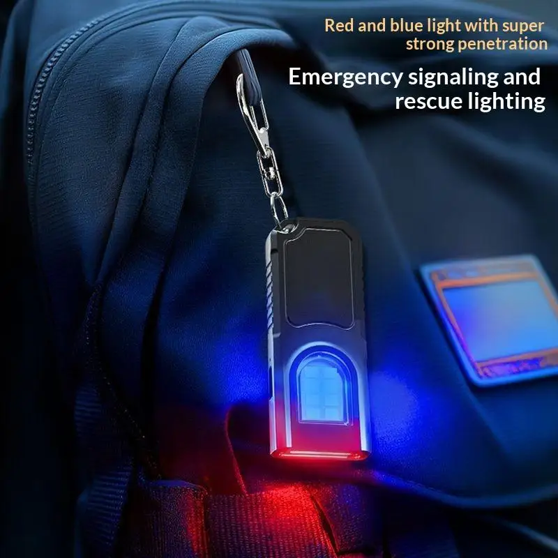 Mini Flashlight Keychain LED Magnetic Clip Multifunctional Light for Hiking Night Work Camping