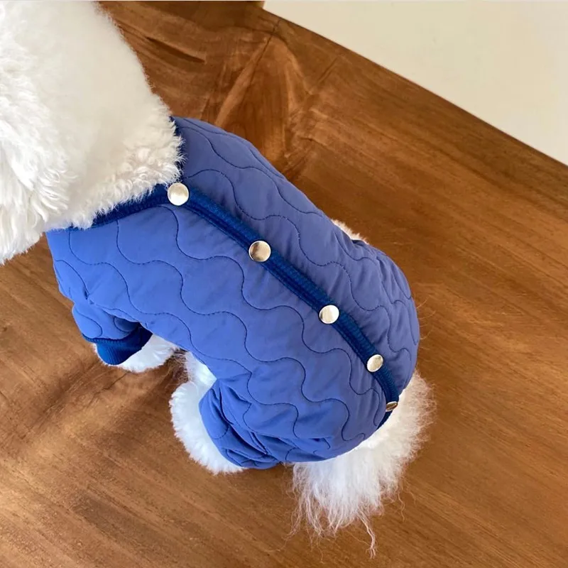 Dog Winter Jumpsuit Dog Waterproof Jacket 2024 Dog Clothes Cotton Thickened Warm Dog Coat Chihuahua Poodle Bichon Pet Clothing