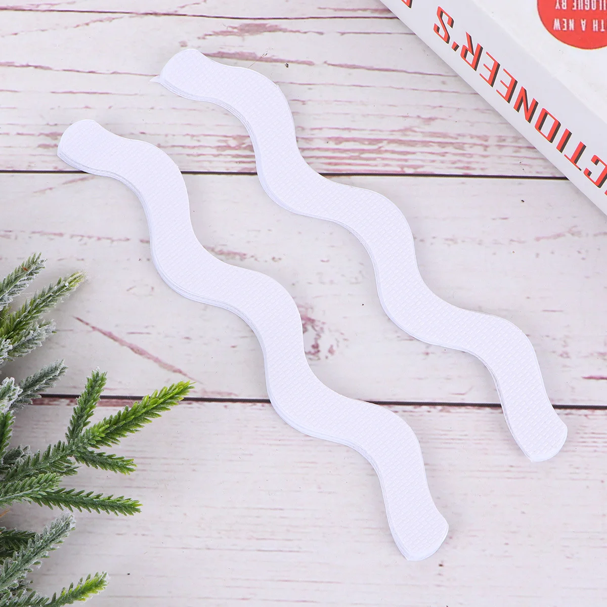 

12Pcs Anti-Slip Sticker Bath Shower Treads Adhesive Wavy Shape Safety Decals Non-Slip Tape for Tub Shower Pool Stairs