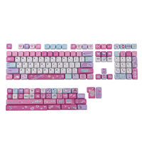 KiiBOOM x Elyxirine Digital Dreams: Pastel Y2K Keycap Set 144 Keys MOA Profile Keycaps for 60%/65%/75%/TKL/Full-sized Keyboards