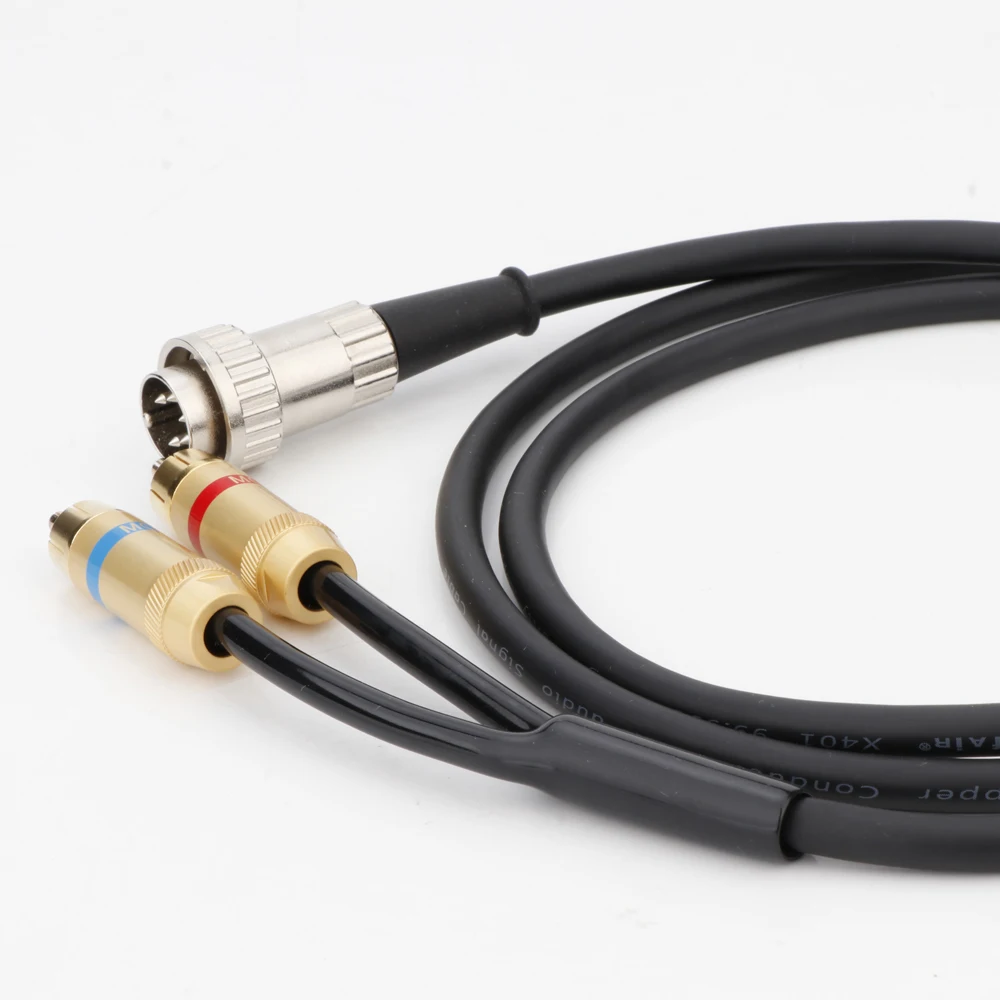 HiFi Name Phono Drehbares Kabel 4pin/5pin DIN auf 2RCA OFC Kupfer Plattenspieler Linie Twist Locking Stecker auf Stereo Für Naim Kabel – Detail 10