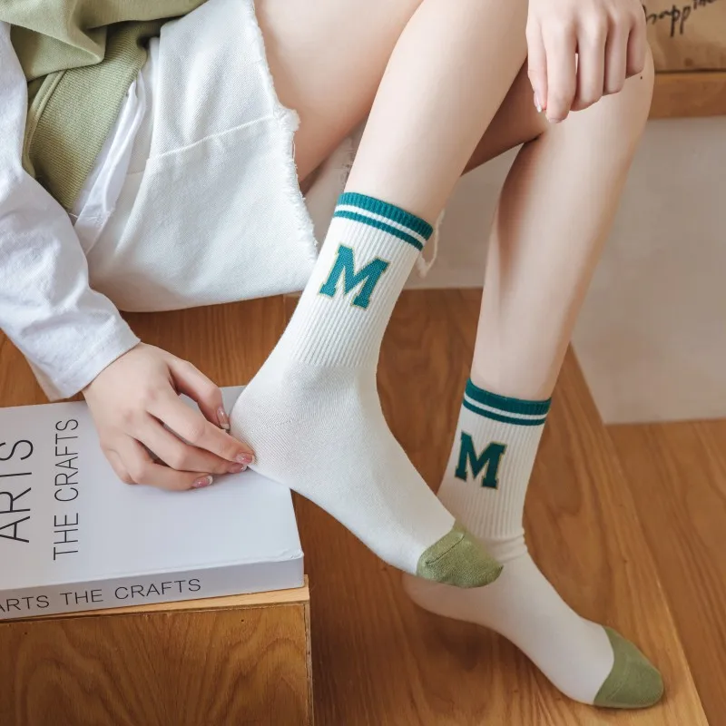 Spring/summer all-match high appearance level medium tide cool student deodorant basketball stockings stockings for women