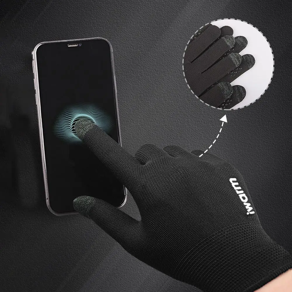 Fashion Anti-slip Letter Five Fingers Touch Screen Outdoor Men Gloves Korean Mittens Climbing Women Sunscreen Gloves