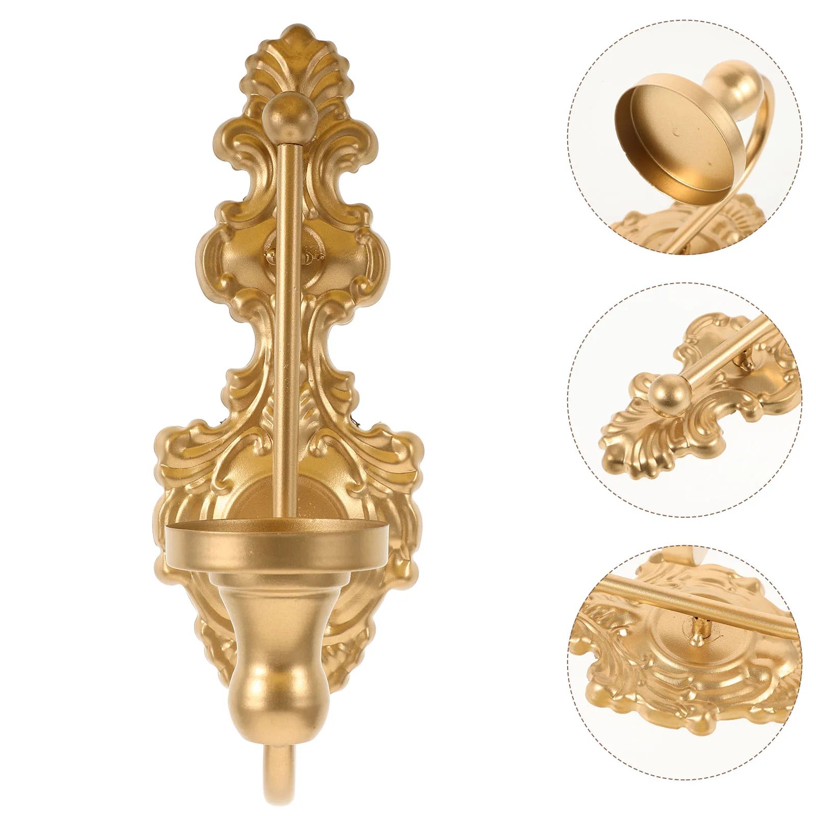 

Vintage Iron Wall Candlestick Holders European Design Strong Home Decoration for Living Room