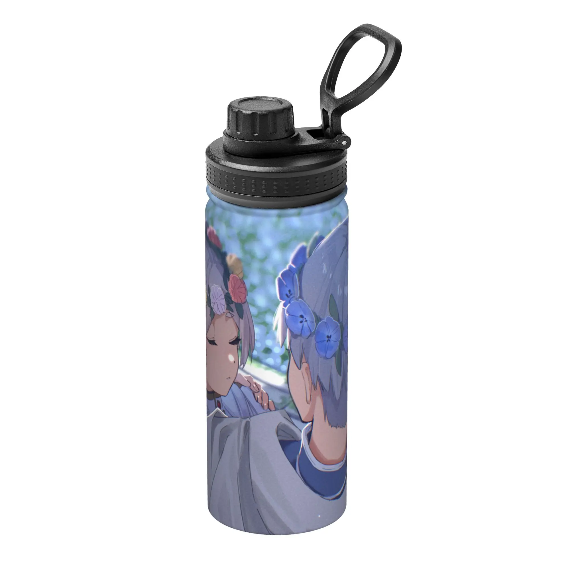Frierens Beyond Journey's End Anime 18OZ Sports Insulated Kettle  Coffee Cups Stainless Steel Double Wall Mugs Water Bottle
