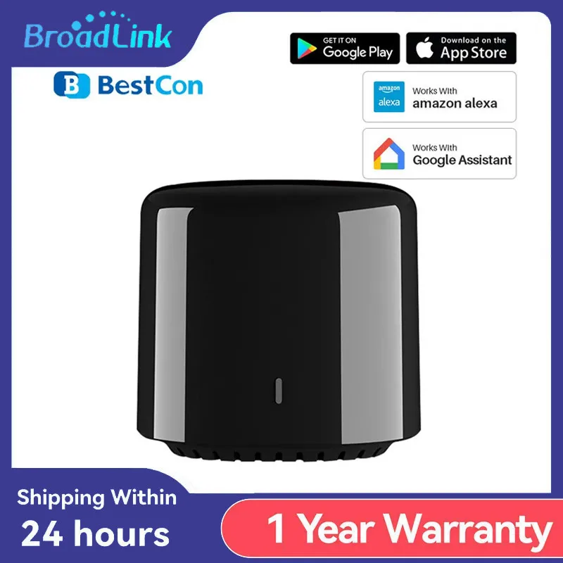 

Broadlink Rm4c Mini WIFI IR Universal Smart Home Remote for Air Conditioner TV Voice Control by Alexa Google Home