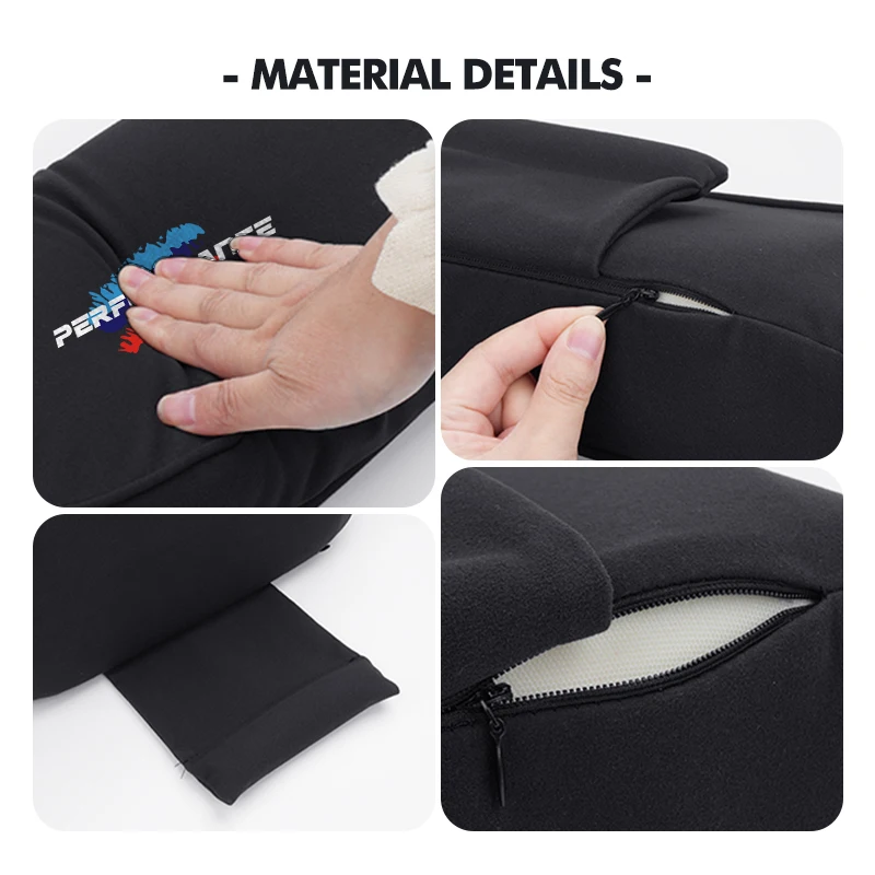 Suede Car Headrest Lumbar Neck Pillow Support Accessories For BMW E91 E92 E93 E60 F10 F30 E39 E36 E87 X3 X5 E70 E46 E90 view 5