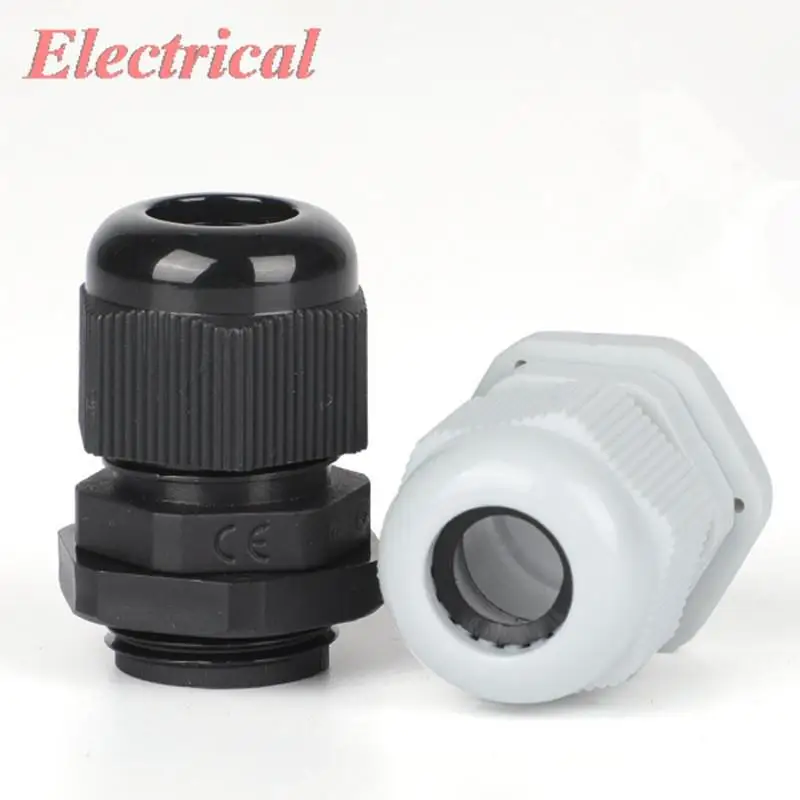 PG كابل الغدة موصل مقاوم للمياه سلك PG7/9/11/13.5/16/19/21/25/29/36/42/48/63 IP68 أسود/أبيض المفاصل النايلون البلاستيك #2
