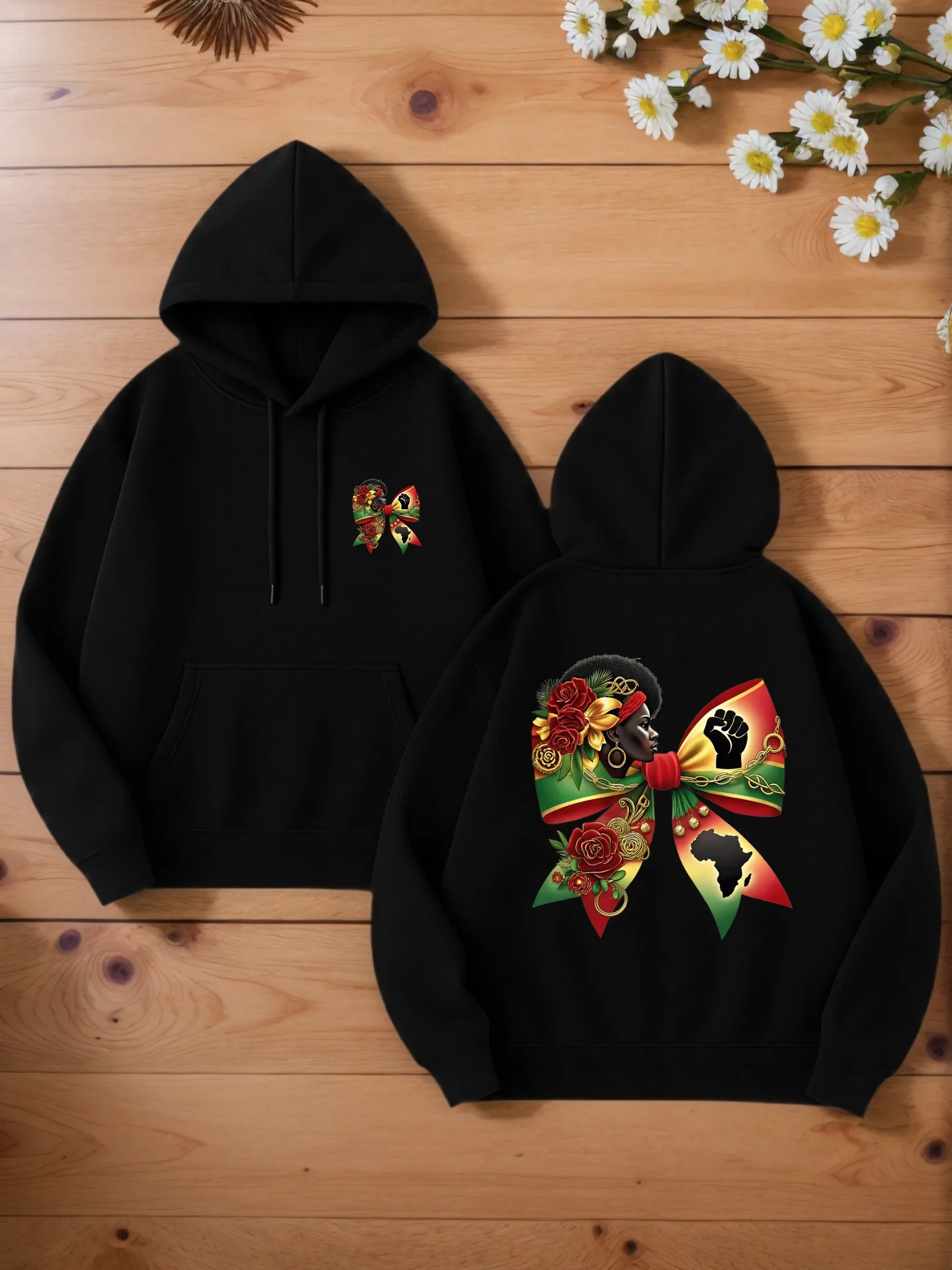 

Мужская толстовка с графическим рисунком, бант и - цветочный принт, повседневный стиль, мягкая ткань, для повседневной носки