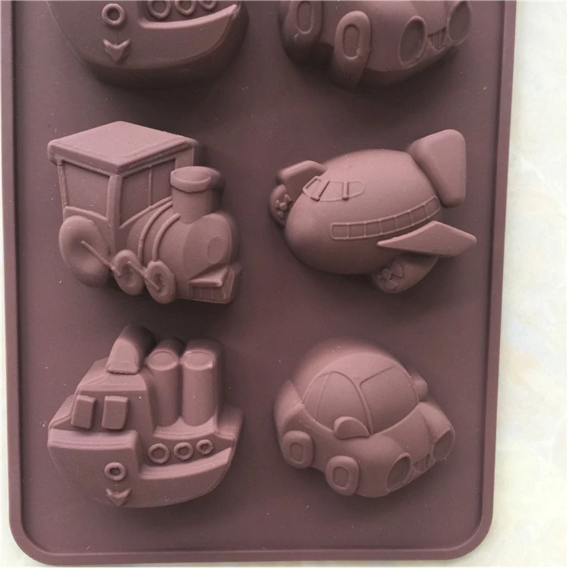 DIY Handmade Silicone Fondant Mold Exquisite Transportation Chocolate Sugar Craft Paste Mold DIY Candle Resin Crafts DropShip