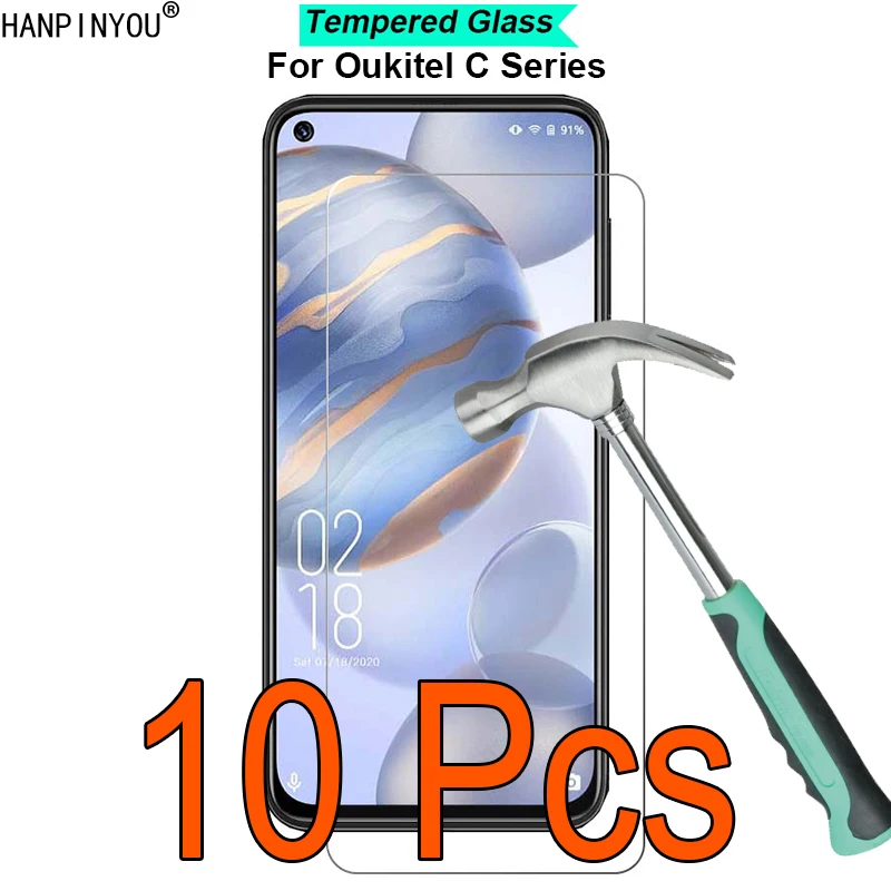 10 Pcs/Lot For Oukitel C32 C31 C21 Pro 9H Hardness 2.5D Ultra-thin Toughened Tempered Glass Film Screen Protector Protect Guard