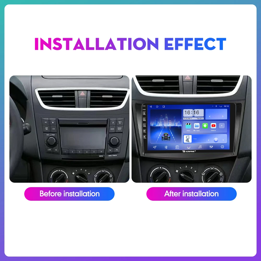 Car Radio For Suzuki SWIFT 2010-2016 2Din Android Octa Core Car Stereo DVD GPS Navigation Player Multimedia Android Auto Carplay