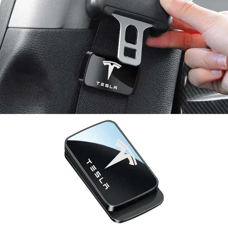 

for Tesla Model 3 S X Y Roadster Cybertruck Magnetic Car Seat Belt Anchor Holder Stabilizer Safty Belt Anti Shake Accessories