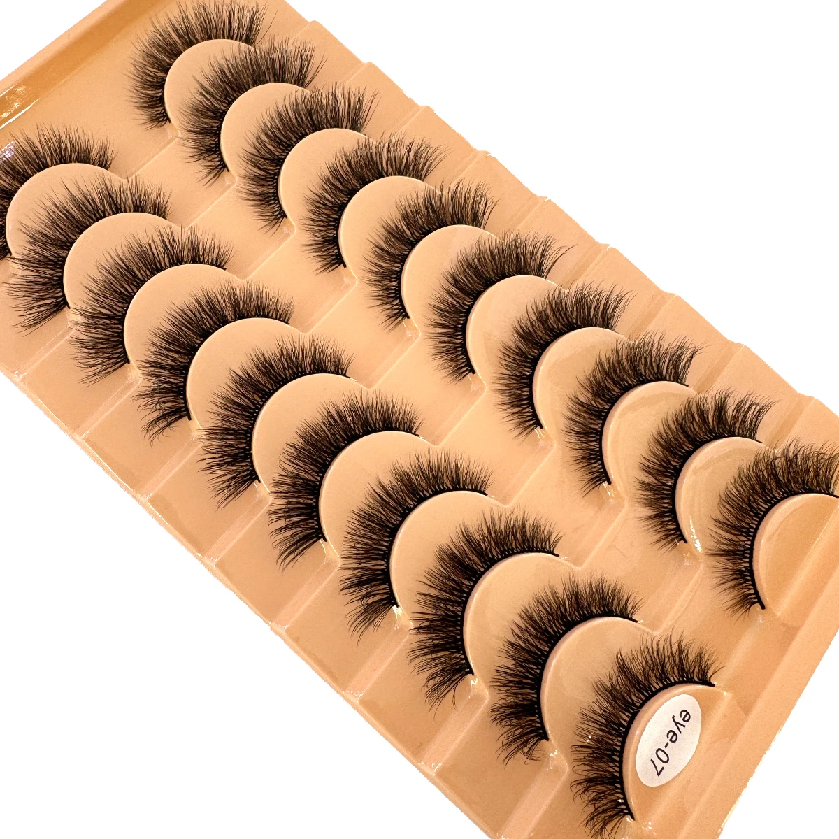 10ペア 3Dミンクつけまつげ ハンドメイドつけまつげ ナチュラルロングメイクアップ シミュレーションクロス メッシーアイ 3Dカールつけまつげ