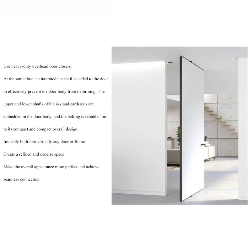 300‑500kg Heavy‑Duty Automatic Springback Pivot Hinge 360° Rotation Positioning Restaurant Swing Door Closer Hinge