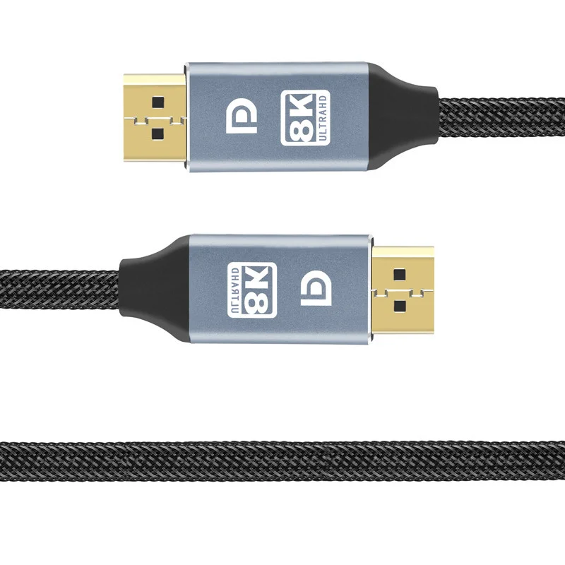 8K displayport Sürgöny 8k@60hz 4k@144hz Data processing 1.4 Apaállat Ultra Magas légnyomású levegő sebesség Telefonzsinór számára laptop/pc/tv/gaming Képellenőrző Data processing Vezeték