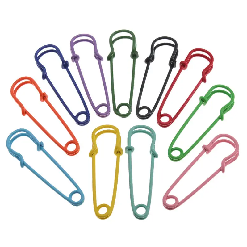 10-30Pcs/Lot 40/60/75mm Large Safety Pin Base Hook Lock Clip for DIY Charm Brooch Jewelry Accessories Clothing Making Supplies