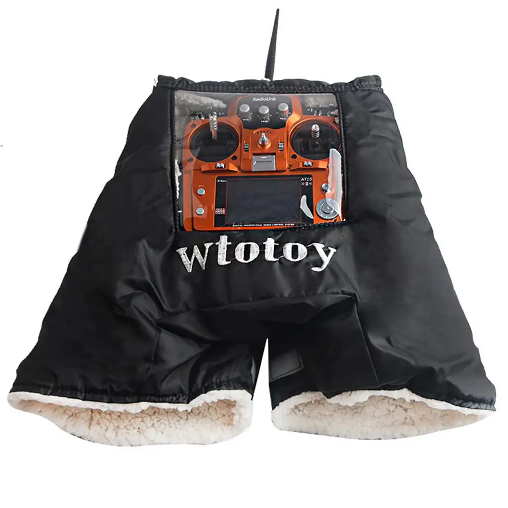 RC الارسال قفازات اليد مقاوم للماء يندبروف النسيج تحكم عن بعد كم ل DJI FS Flysky Frsky الشتاء الطيران في الهواء الطلق #4