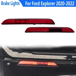 Car Rear Bumper Reflactor Light For Ford Explorer 2020 2021 2022 Tail Fog Lamp Taillights Car Accessories