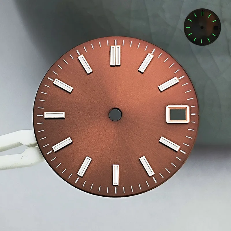 Аксессуары для часов NH Dial, зеленый светящийся циферблат C3 28,5 мм для механического механизма NH, аксессуары для часов с механизмом 35/36